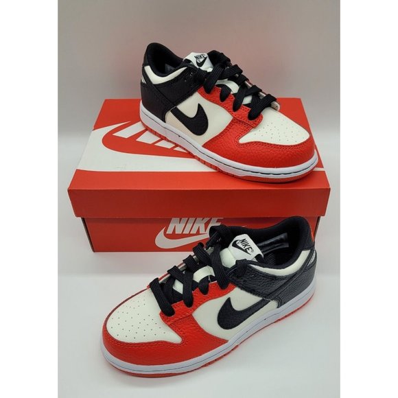 NBA x Nike Dunk Low EMB '75th Anniversary Chicago Bulls' (PS) DC9564-100 - Picture 3 of 8